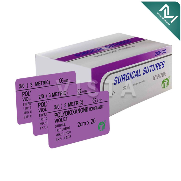 نخ امبدینگ PDO سایز 0 کات شده بنفش رنگ