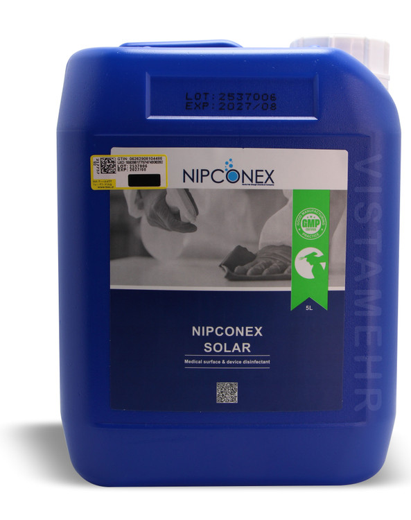 محلول ضدعفونی کننده سطوح و تجهیزات ۵ لیتری نیپکونکس سولار Nipconex Solar 5L