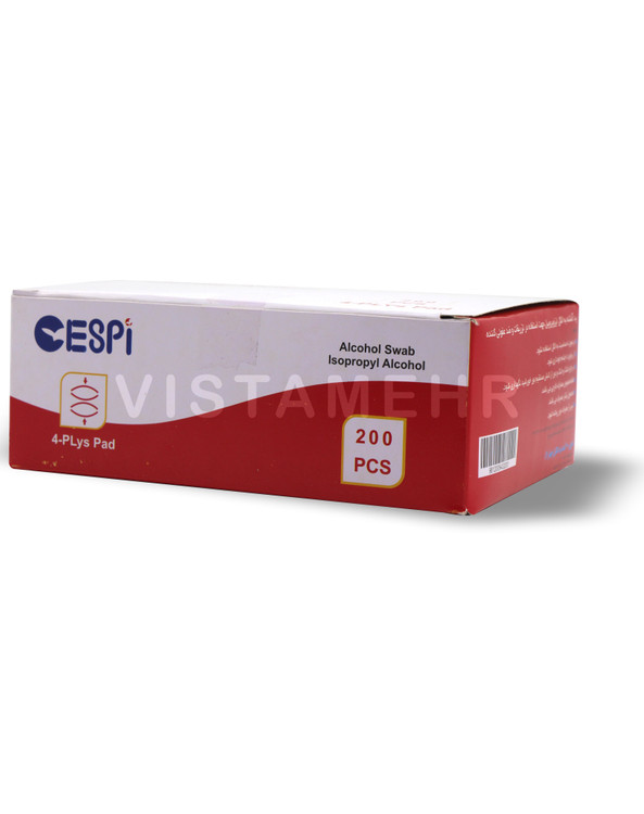 پد الکلی طبی اسپی ESPi برای ضدعفونی پوست پیش از تزریق