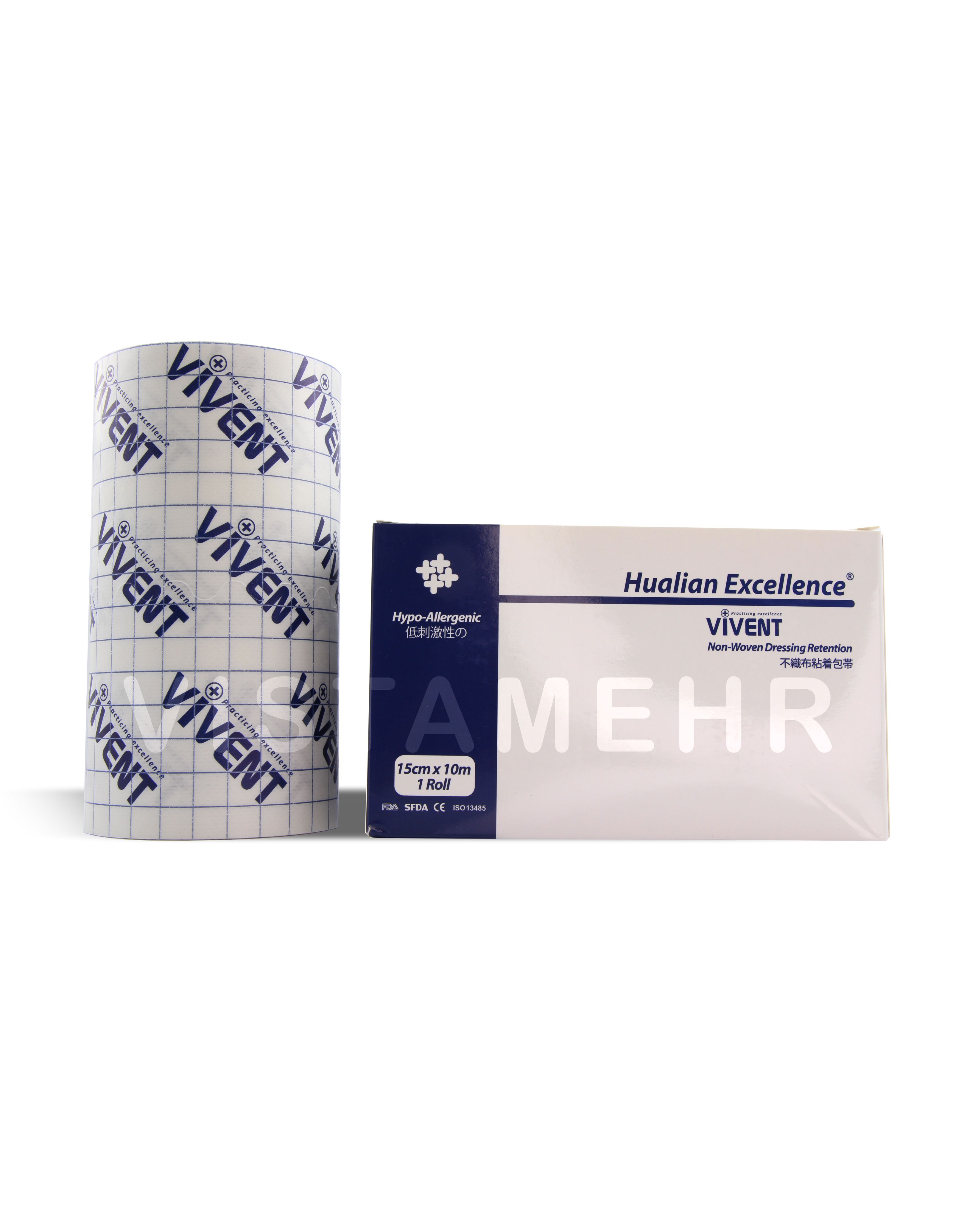 چسب حصیری VIVENT عرض ۱۵ سانتی‌متر Vivent Medical Fixation Tape