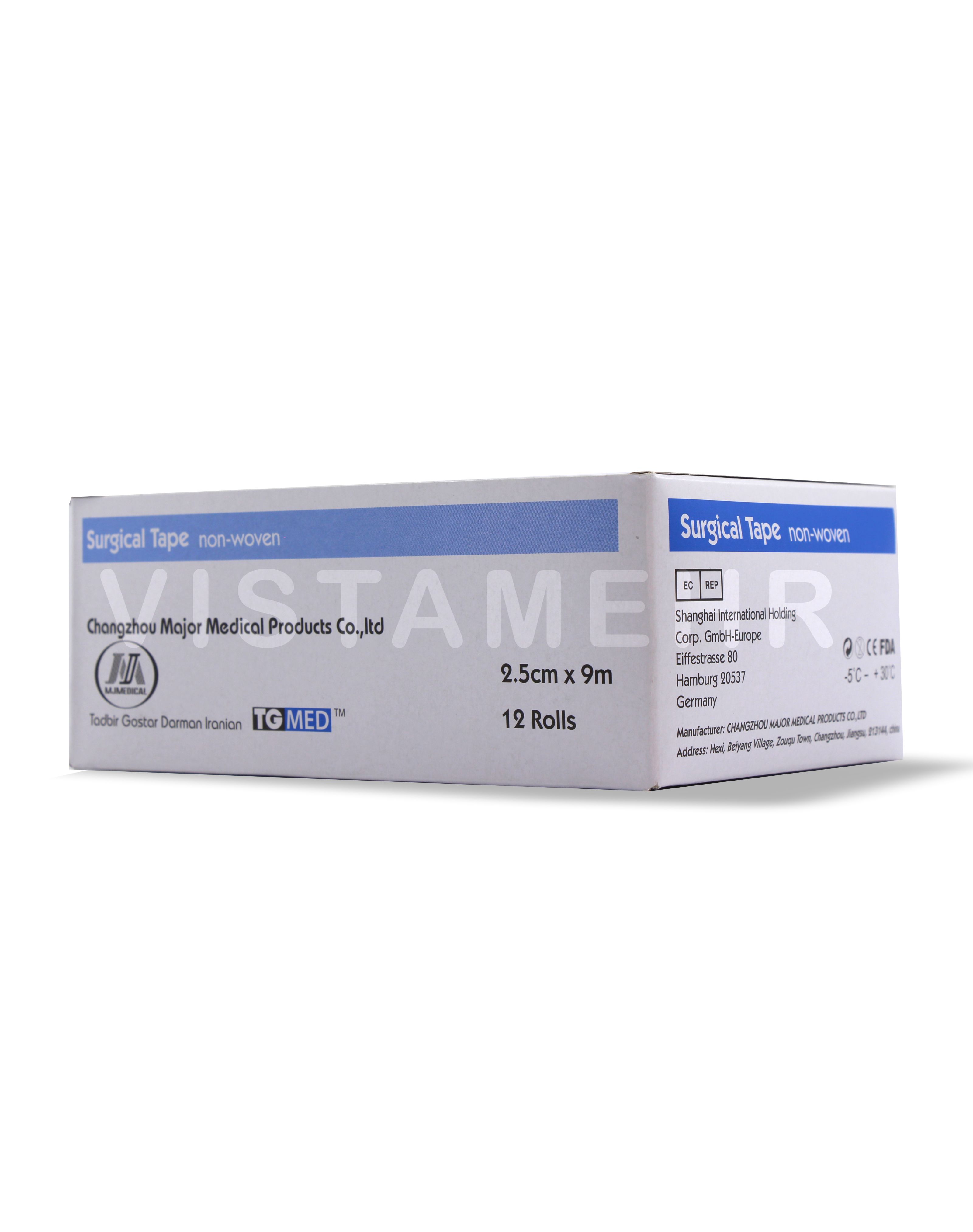 چسب ضد حساسیت TG MED عرض ۲.۵ سانتی‌متر TG MED Tape 2.5cm