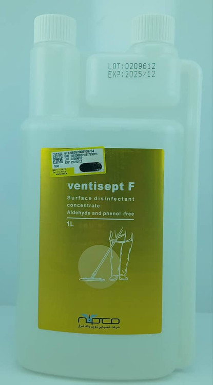 محلول ونتی سپت F غلیظ (کنستانتره) ضد عفونی کننده سطوح یک لیتری