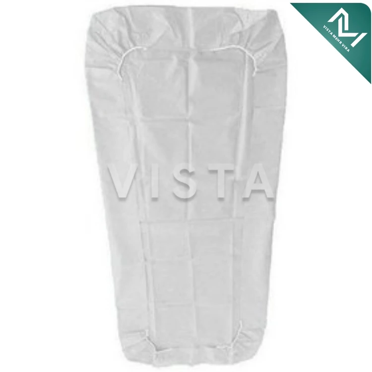 ملحفه کشدار سفید  20 گرم 80*220 ( تک سلفون )